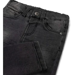 Jeans|Broeken & Tuinbroeken*Prénatal peuter jeans slim fit effen zwart Black Denim