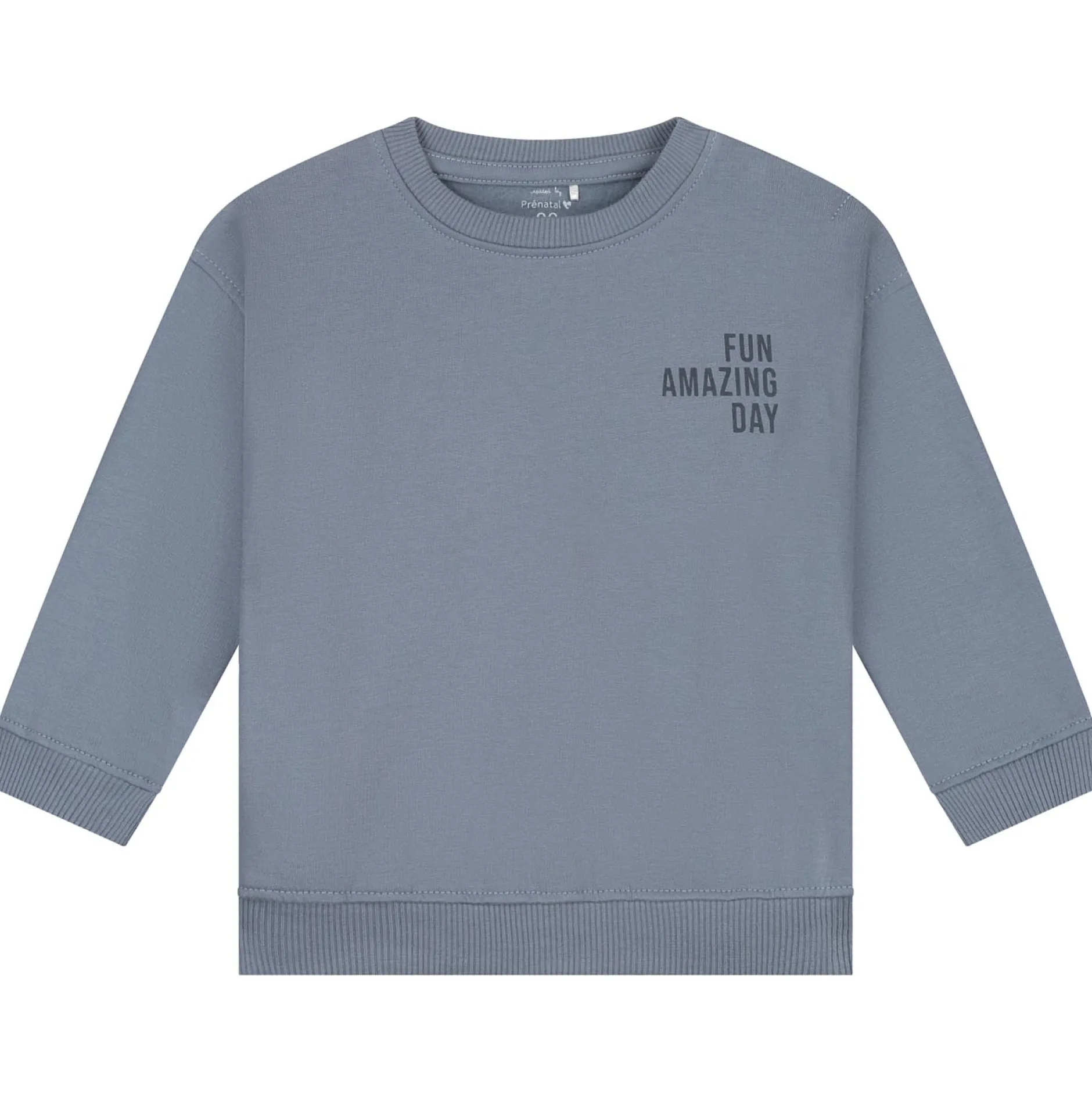 Truien & Vesten|Truien & Sweaters*Prénatal peuter joggingpak lange mouwen effen blauw Dark Milky Blue