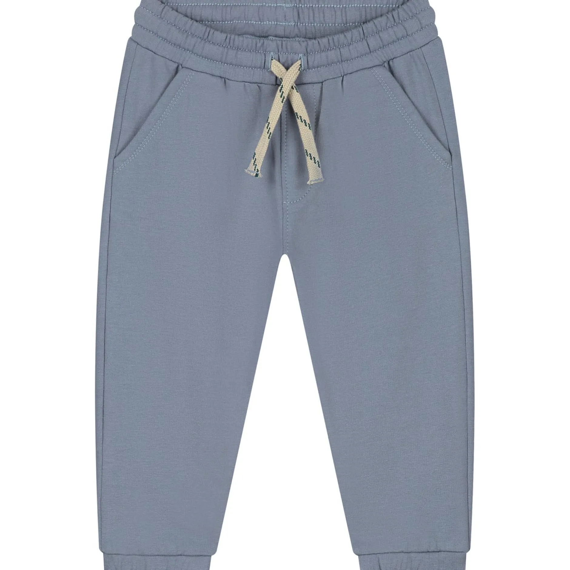 Truien & Vesten|Truien & Sweaters*Prénatal peuter joggingpak lange mouwen effen blauw Dark Milky Blue