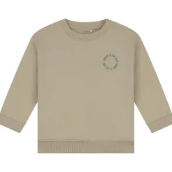 Truien & Vesten|Truien & Sweaters*Prénatal peuter joggingpak lange mouwen effen beige Mid Bisquit