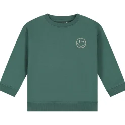 Truien & Vesten|Truien & Sweaters*Prénatal peuter joggingpak lange mouwen effen groen Forestgreen