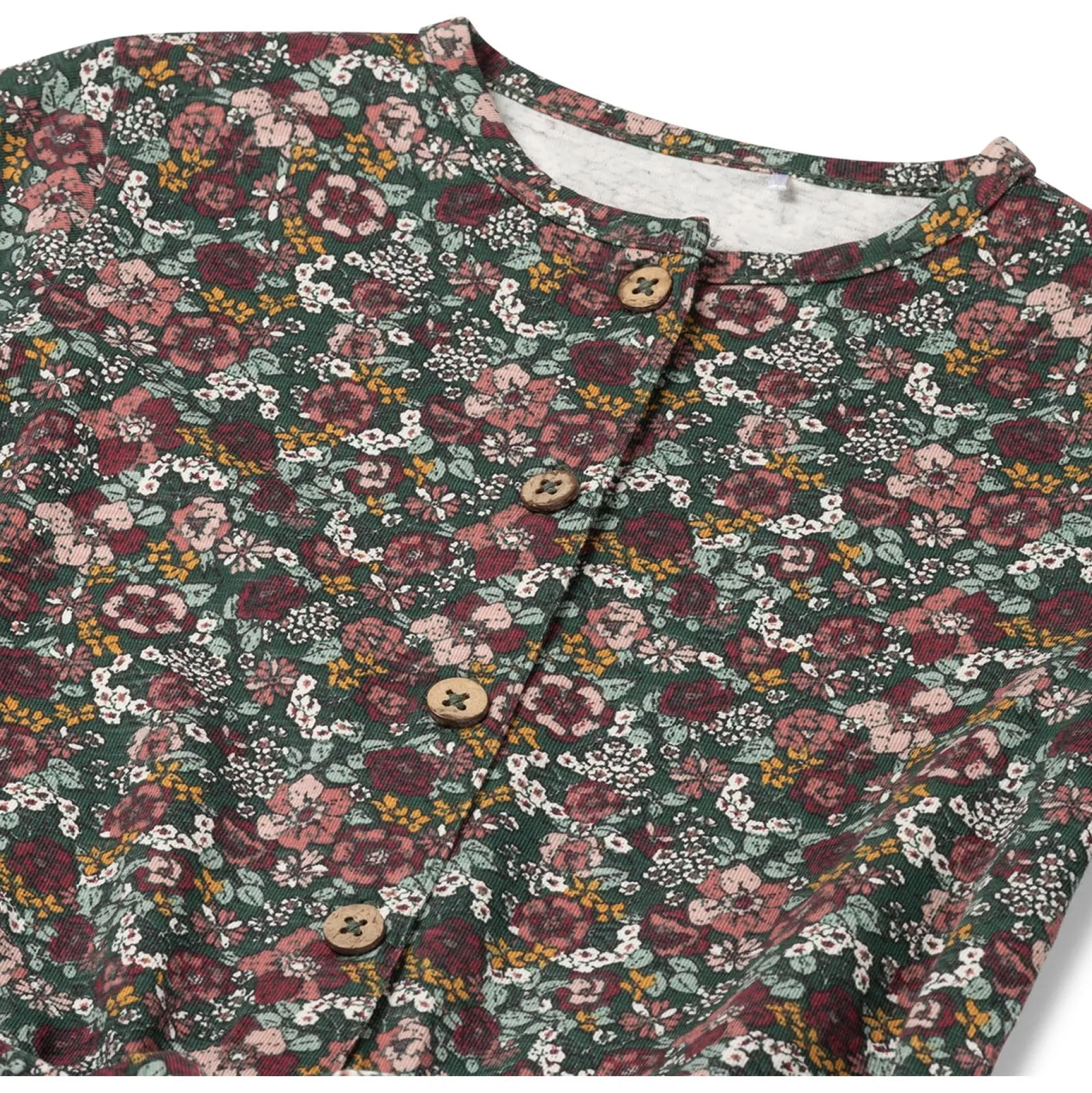 Broeken & Leggings|Broeken & Leggings*Prénatal peuter jumpsuit lange mouwen bloemen multi Dark Bottle Green