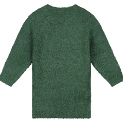 Jurken & Rokken|Jurken & Rokken*Prénatal peuter jurk lange mouwen effen groen Dark Bottle Green