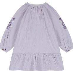 Jurken & Rokken|Jurken & Rokken*Prénatal peuter jurk lange mouwen bloemen paars Light Purple