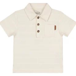 Shirts & Blouses|Shirts & Blouses*Prénatal peuter polo korte mouwen effen beige Dark Off-White
