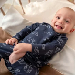 Pyjama's|Pyjama's*Prénatal peuter pyjama auto's blauw Dark Bluegrey