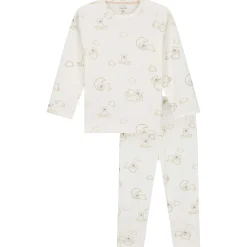 Pyjama's|Pyjama's*Prénatal peuter pyjama beren rib wit Ivory White