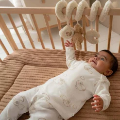 Pyjama's|Pyjama's*Prénatal peuter pyjama beren rib wit Ivory White