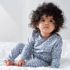 Pyjama's|Pyjama's*Prénatal peuter pyjama bloem blauw Blue