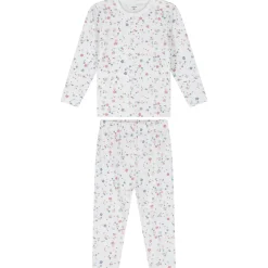 Pyjama's|Pyjama's*Prénatal peuter pyjama bloem wit Ivoor Wit