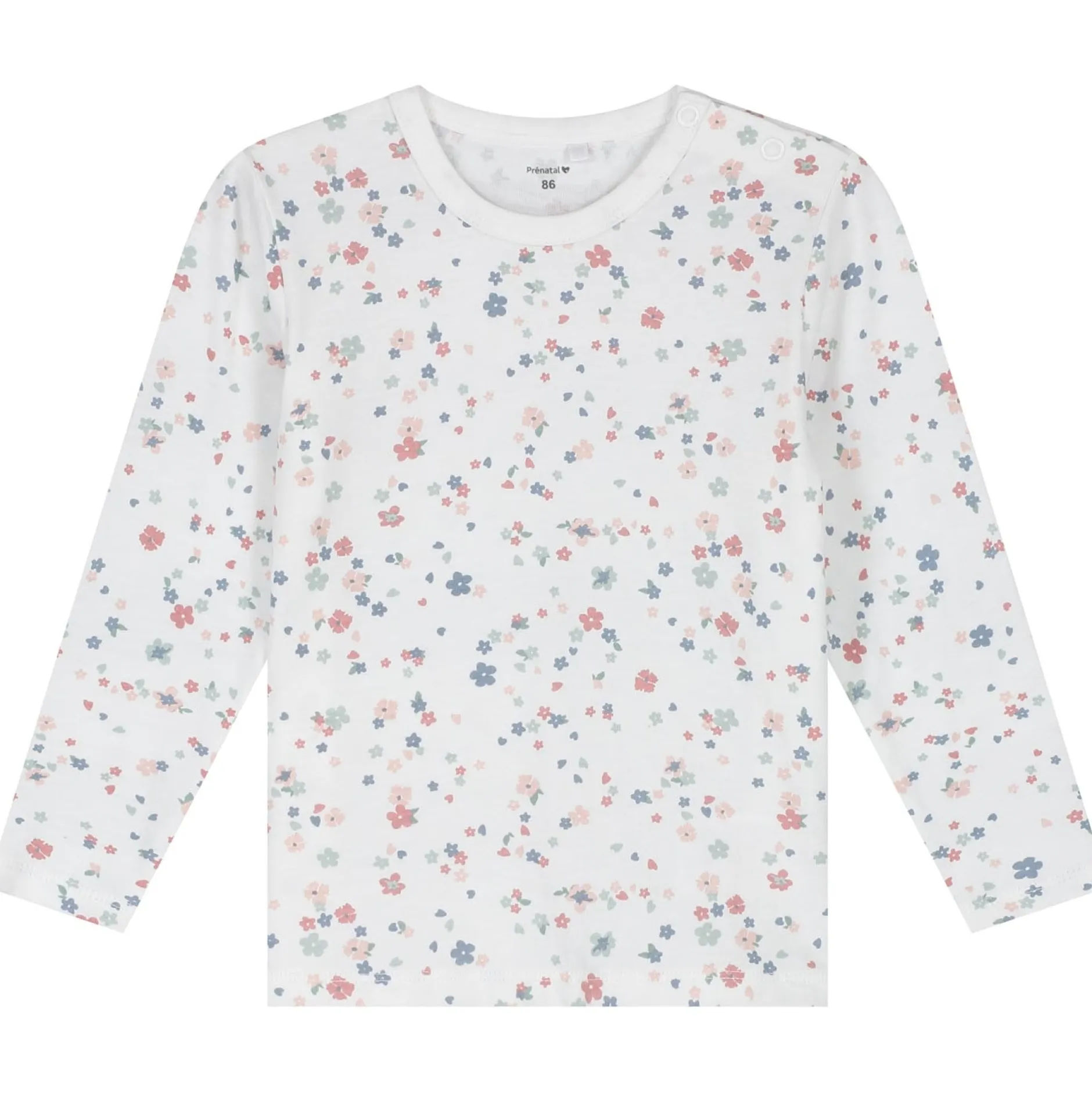Pyjama's|Pyjama's*Prénatal peuter pyjama bloem wit Ivoor Wit