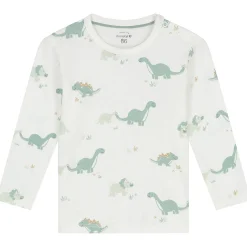Pyjama's|Pyjama's*Prénatal peuter pyjama dino wit Ivory White