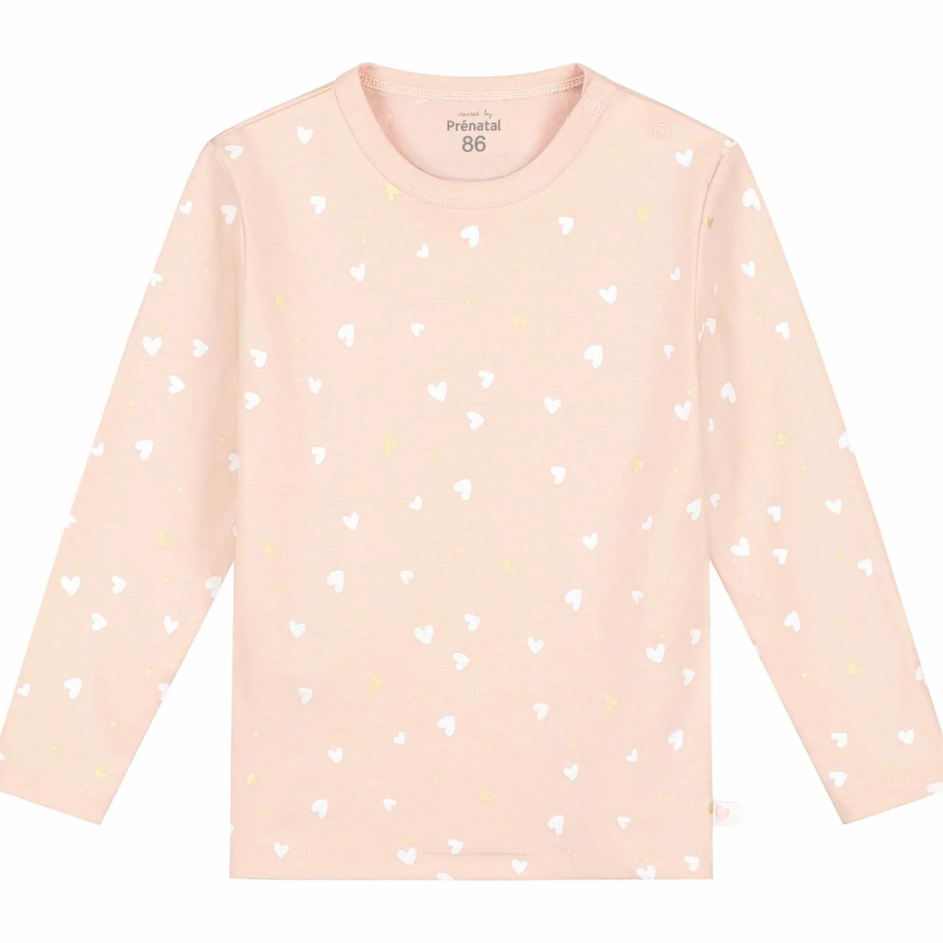 Pyjama's|Pyjama's*Prénatal peuter pyjama hartjes roze Powder Pink