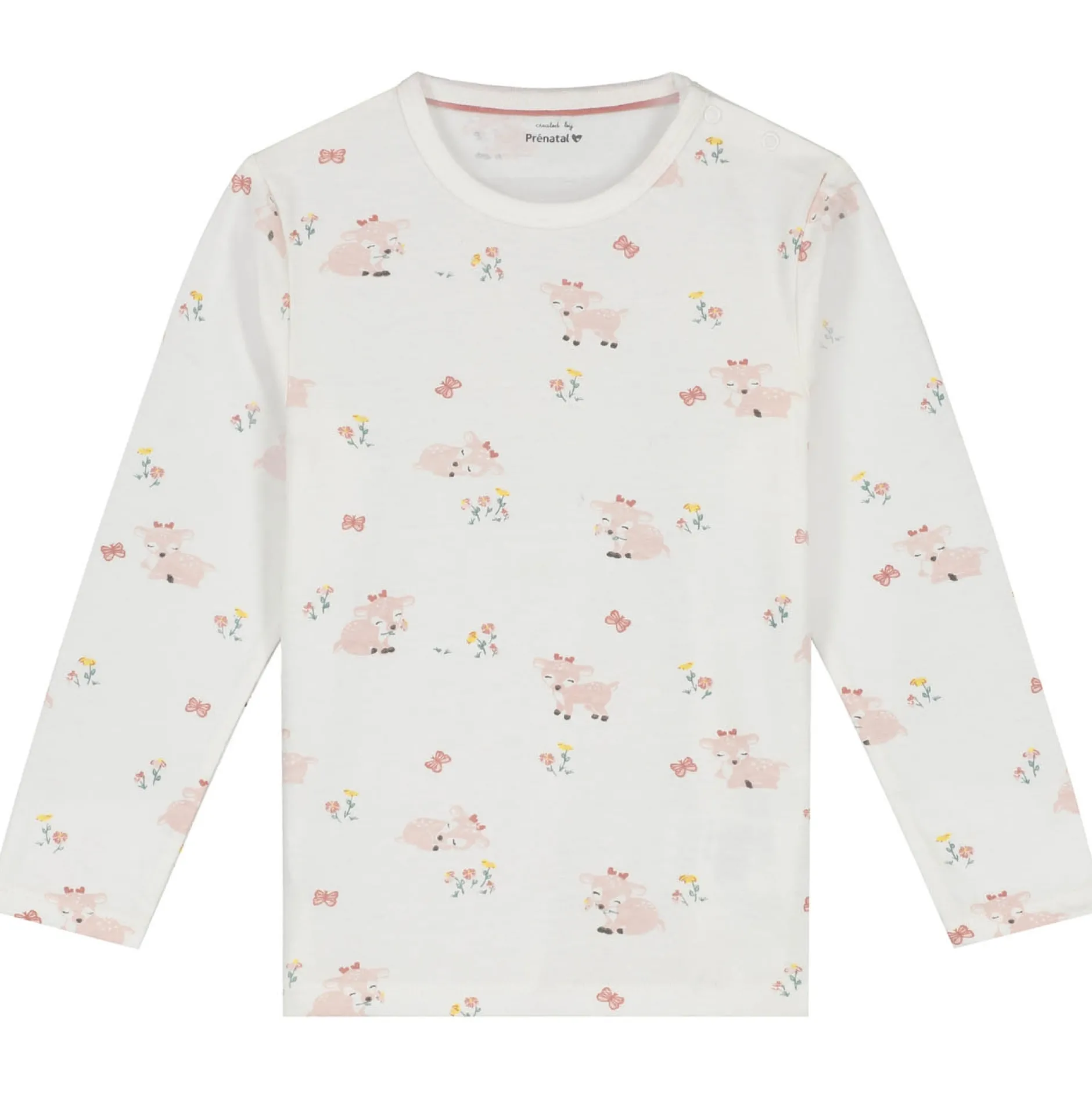 Pyjama's|Pyjama's*Prénatal peuter pyjama hert wit Ivory White