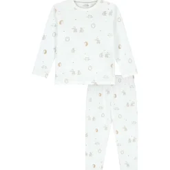 Pyjama's|Pyjama's*Prénatal peuter pyjama Kleine Vriendjes wit Ivory White