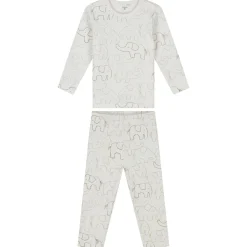 Boxen|Pyjama's*Prénatal peuter pyjama otis rib wit Ivory White