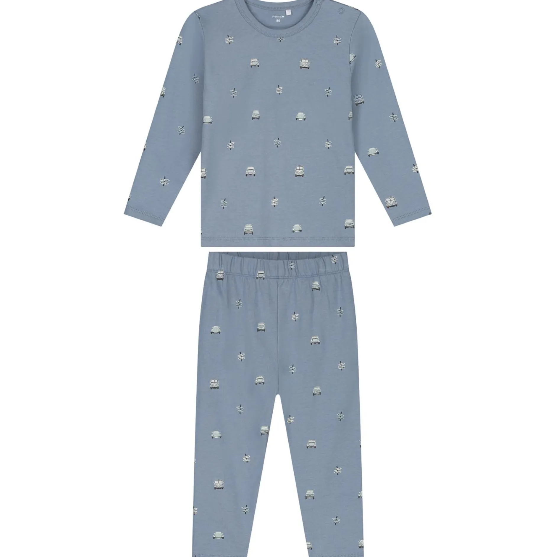 Pyjama's|Pyjama's*Prénatal peuter pyjama retro auto blauw Blue