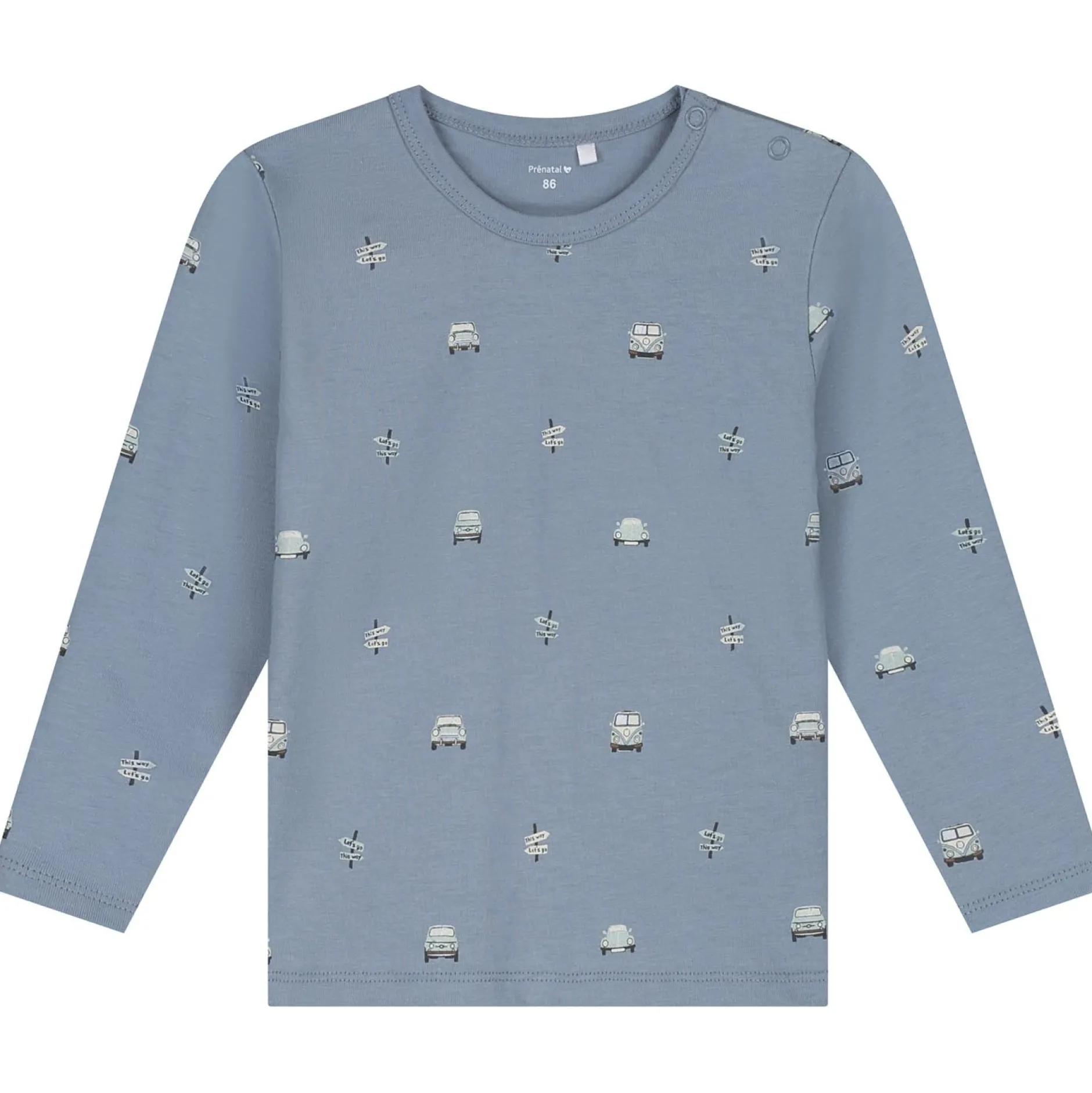 Pyjama's|Pyjama's*Prénatal peuter pyjama retro auto blauw Blue
