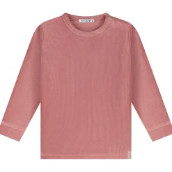 Pyjama's|Pyjama's*Prénatal peuter pyjama rib velour roze Dark Pink