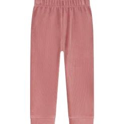Pyjama's|Pyjama's*Prénatal peuter pyjama rib velour roze Dark Pink