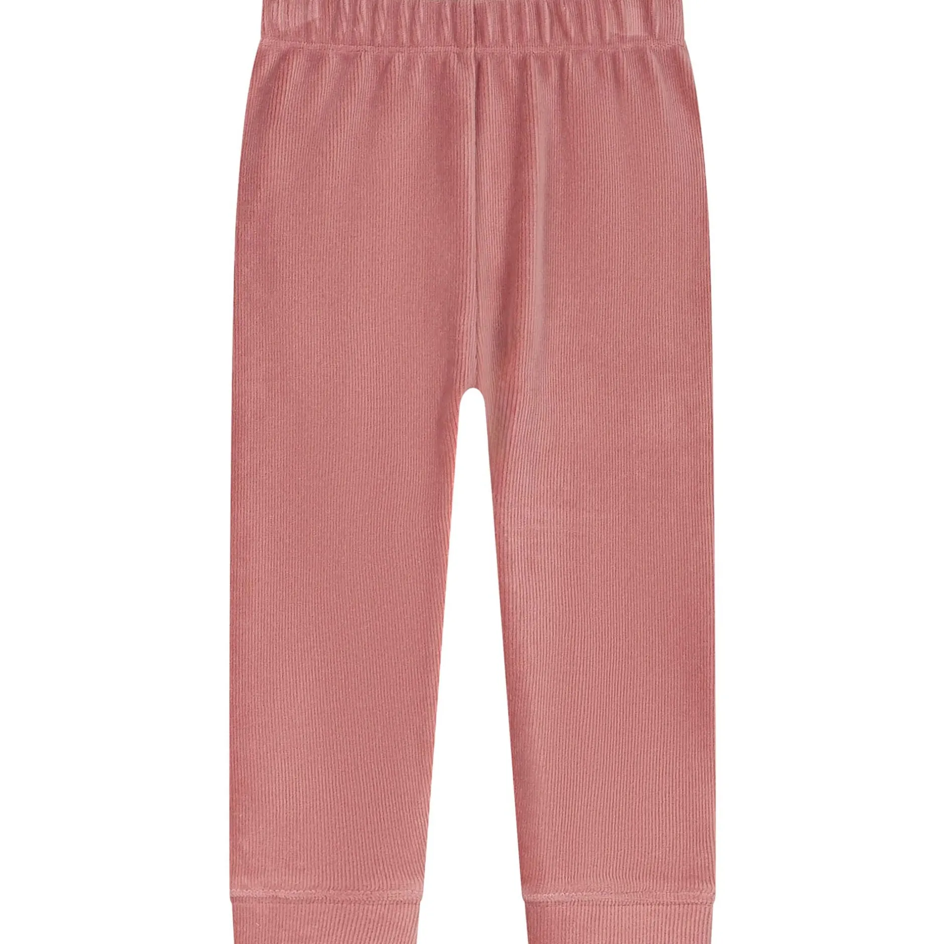 Pyjama's|Pyjama's*Prénatal peuter pyjama rib velour roze Dark Pink