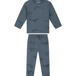 Pyjama's|Pyjama's*Prénatal peuter pyjama schildpad blauw Steel Blue