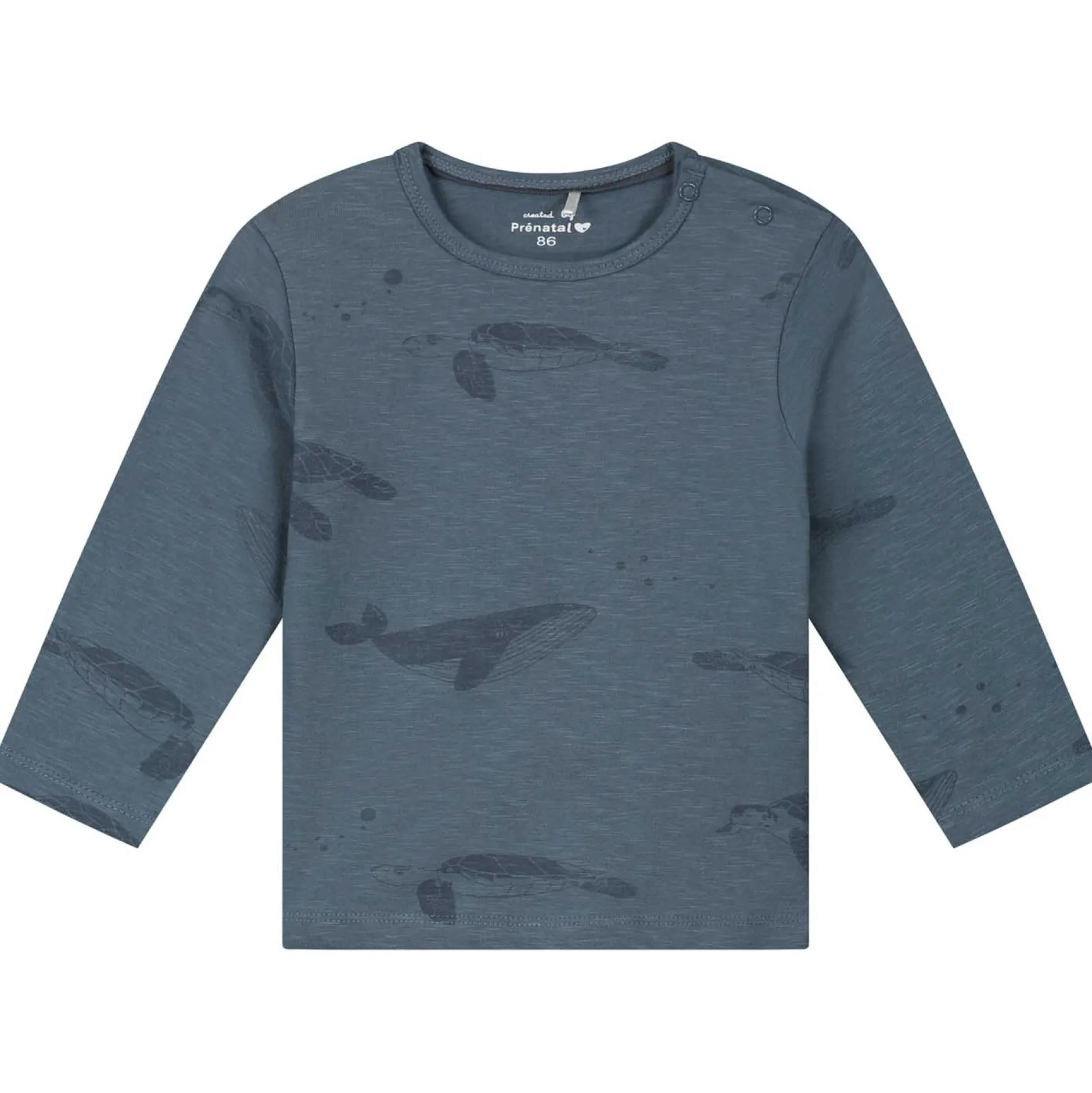 Pyjama's|Pyjama's*Prénatal peuter pyjama schildpad blauw Steel Blue