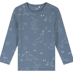Pyjama's|Pyjama's*Prénatal peuter pyjama zeehond rib blauw Steel Blue