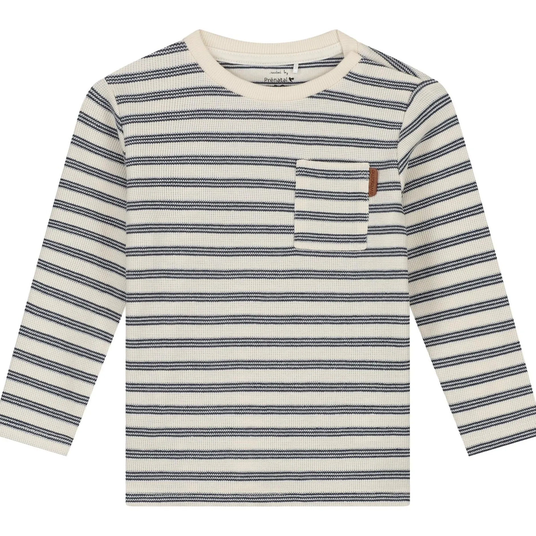 Shirts & Blouses|Shirts & Blouses*Prénatal peuter shirt 2 stuks lange mouwen strepen blauw Dark Bluegrey