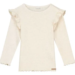Shirts & Blouses|Shirts & Blouses*Prénatal peuter shirt lange mouwen effen beige Light Brown Melange