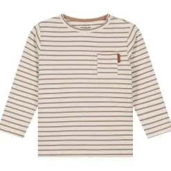 Shirts & Blouses|Shirts & Blouses*Prénatal peuter shirt lange mouwen strepen bruin Light Mud Brown