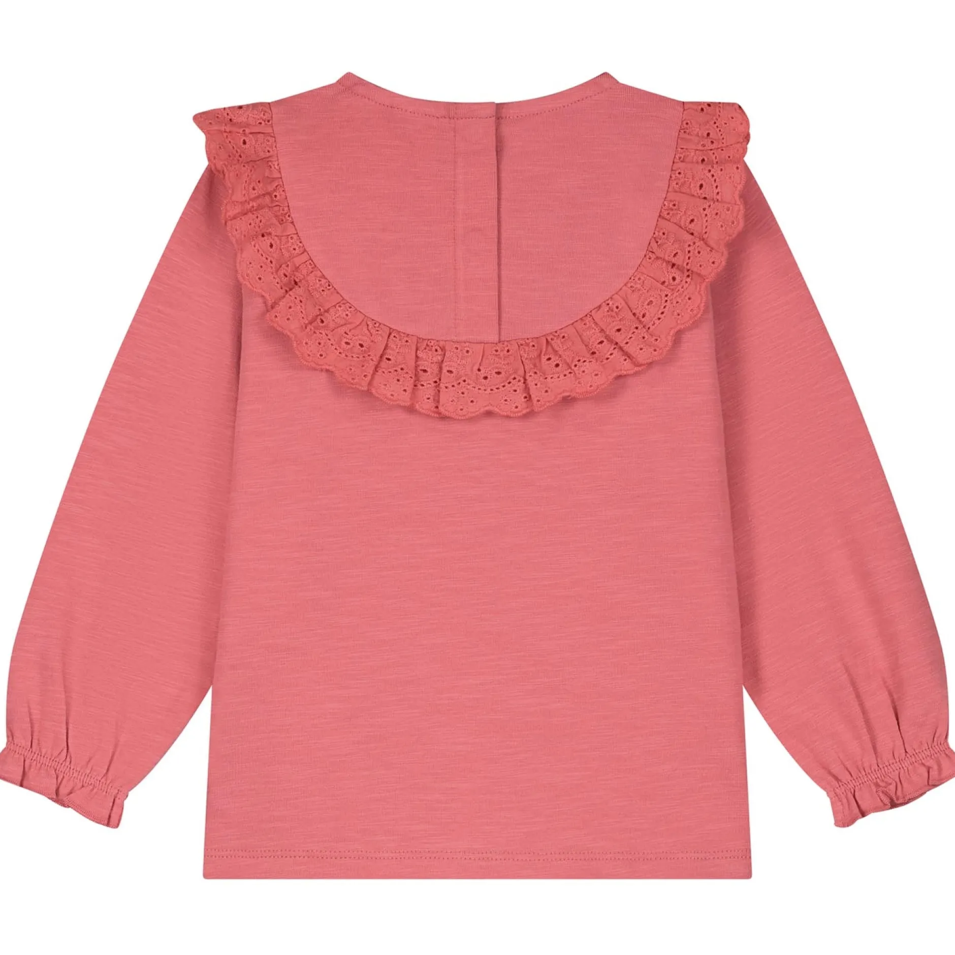 Shirts & Blouses|Shirts & Blouses*Prénatal peuter shirt lange mouwen effen roze Dark Coral Red