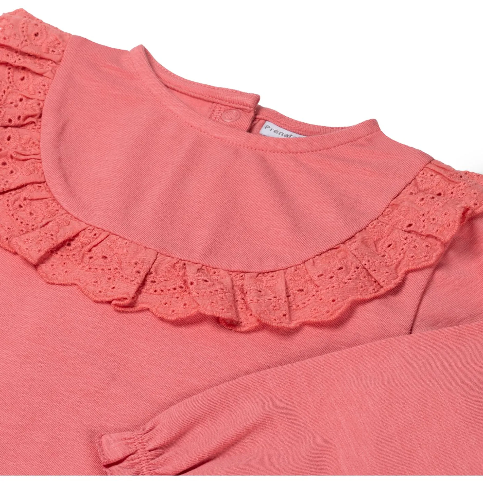 Shirts & Blouses|Shirts & Blouses*Prénatal peuter shirt lange mouwen effen roze Dark Coral Red