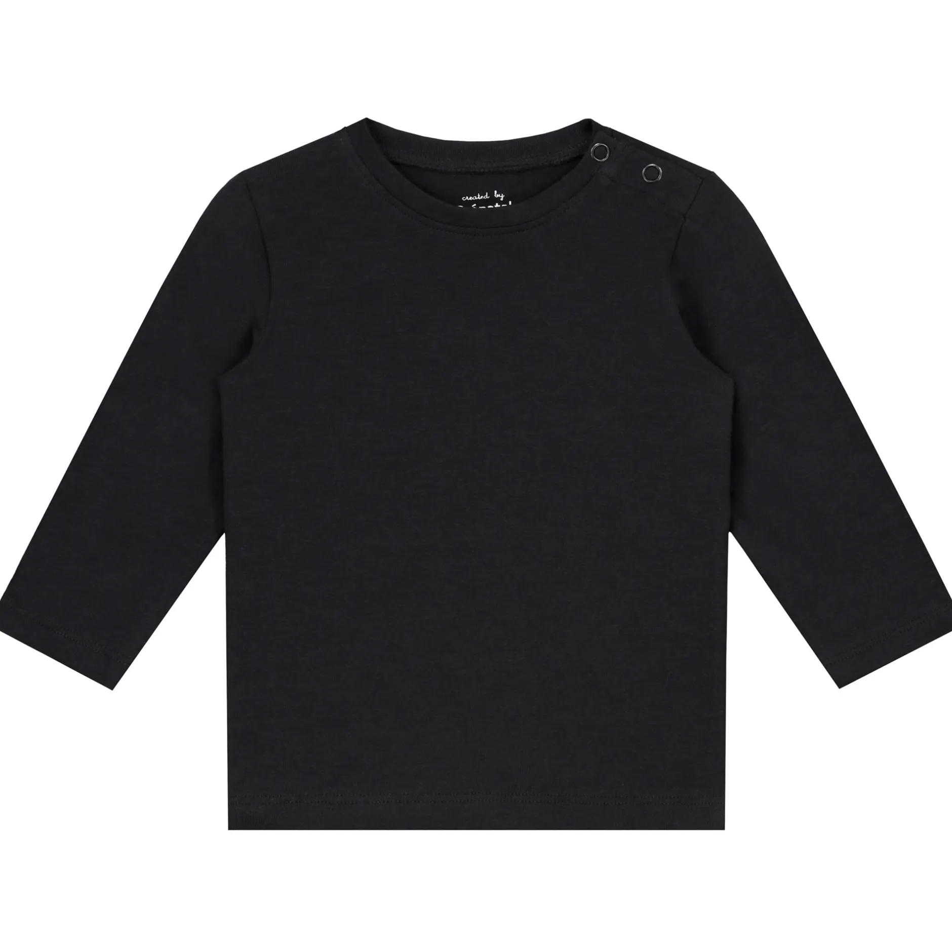 Shirts & Blouses|Shirts & Blouses*Prénatal peuter shirt lange mouwen effen zwart Black
