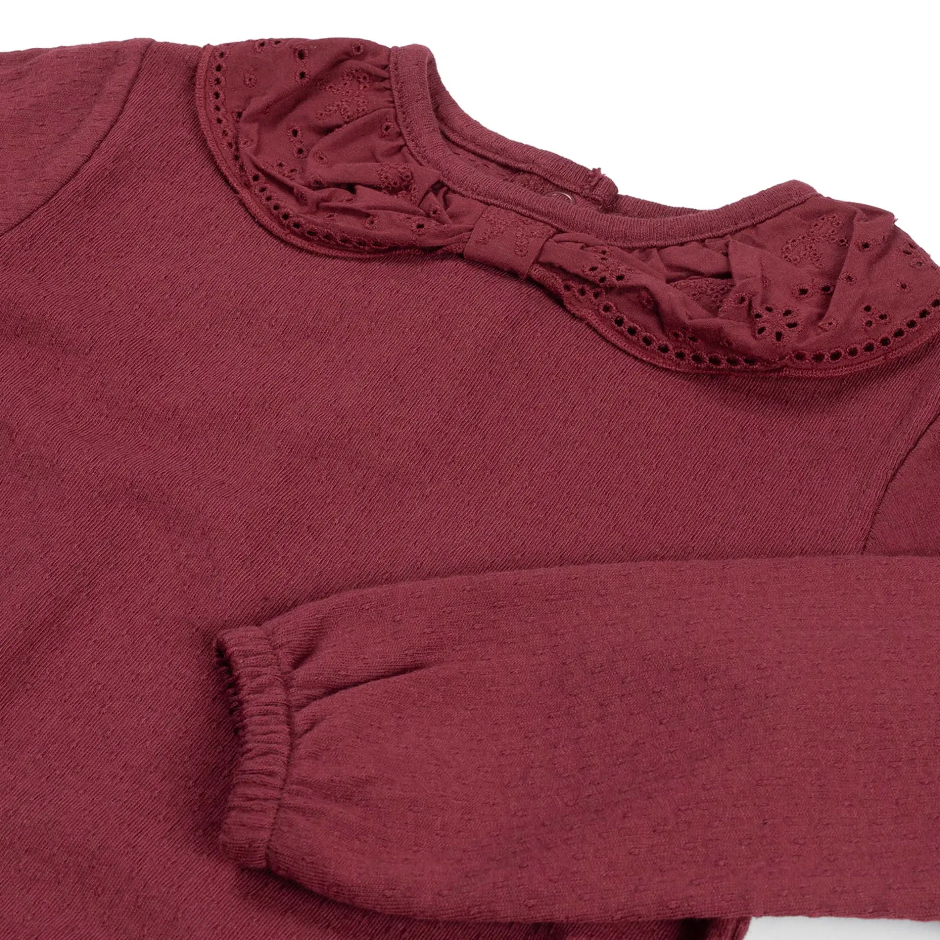 Shirts & Blouses|Shirts & Blouses*Prénatal peuter shirt lange mouwen effen rood Dark Wine Red