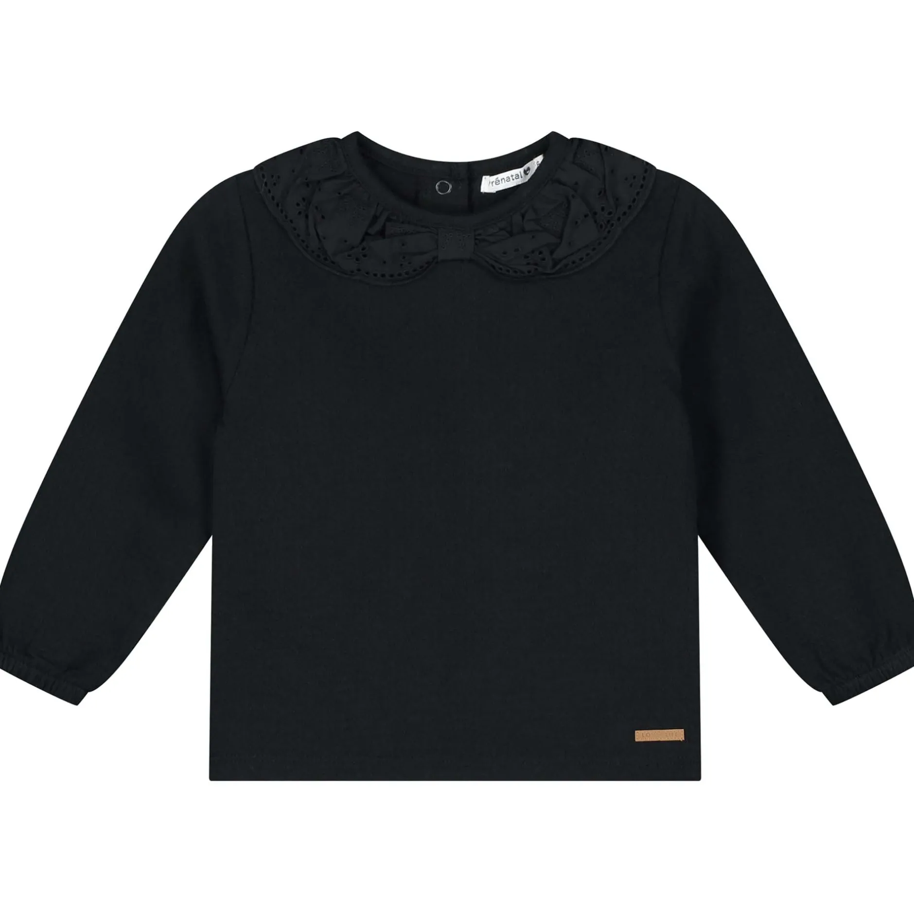 Shirts & Blouses|Shirts & Blouses*Prénatal peuter shirt lange mouwen effen zwart Night Black