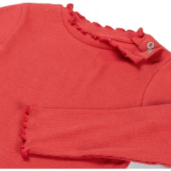 Shirts & Blouses|Shirts & Blouses*Prénatal peuter shirt lange mouwen effen rood Fuchsia Red