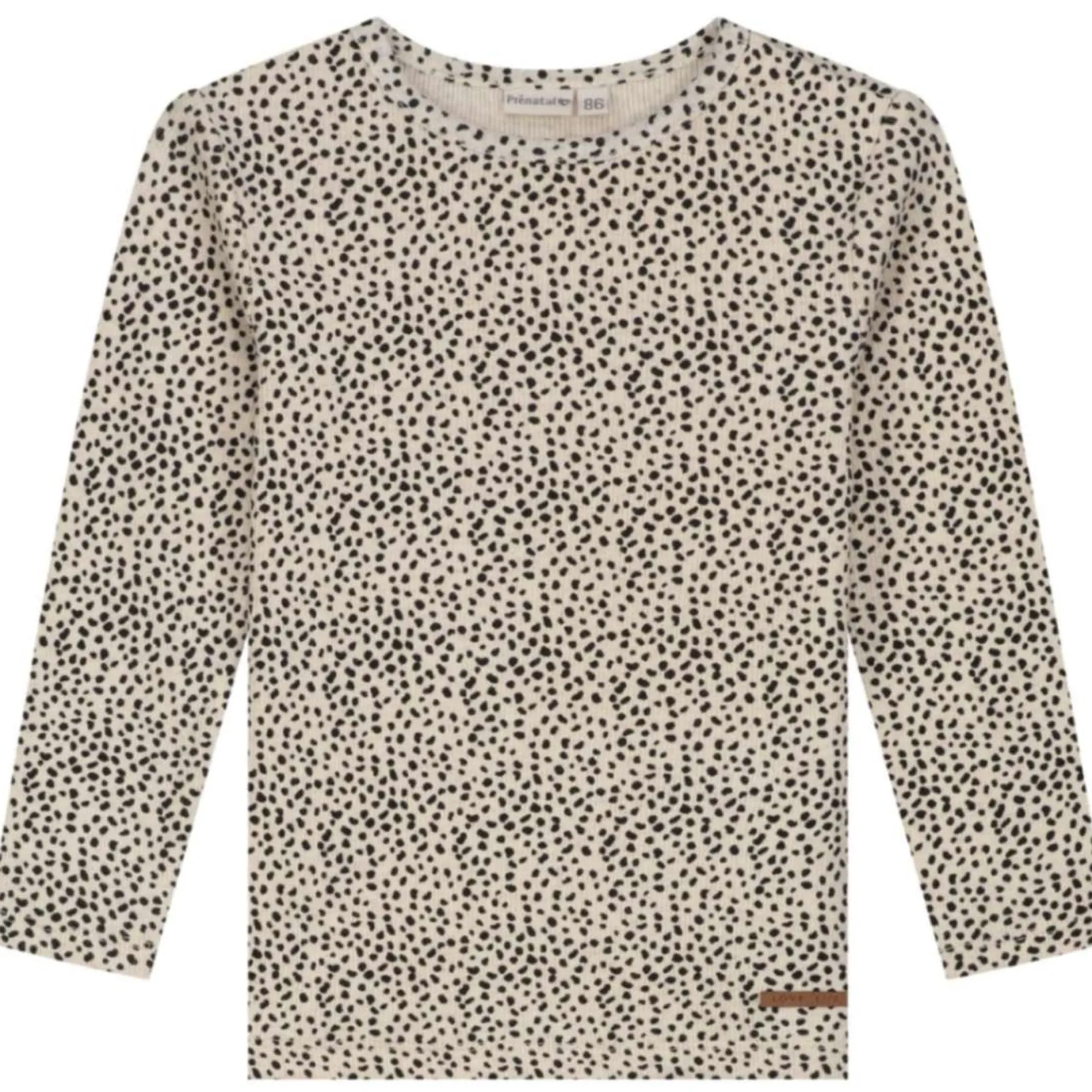 Shirts & Blouses|Shirts & Blouses*Prénatal peuter shirt lange mouwen all over print bruin Light Brown Melange