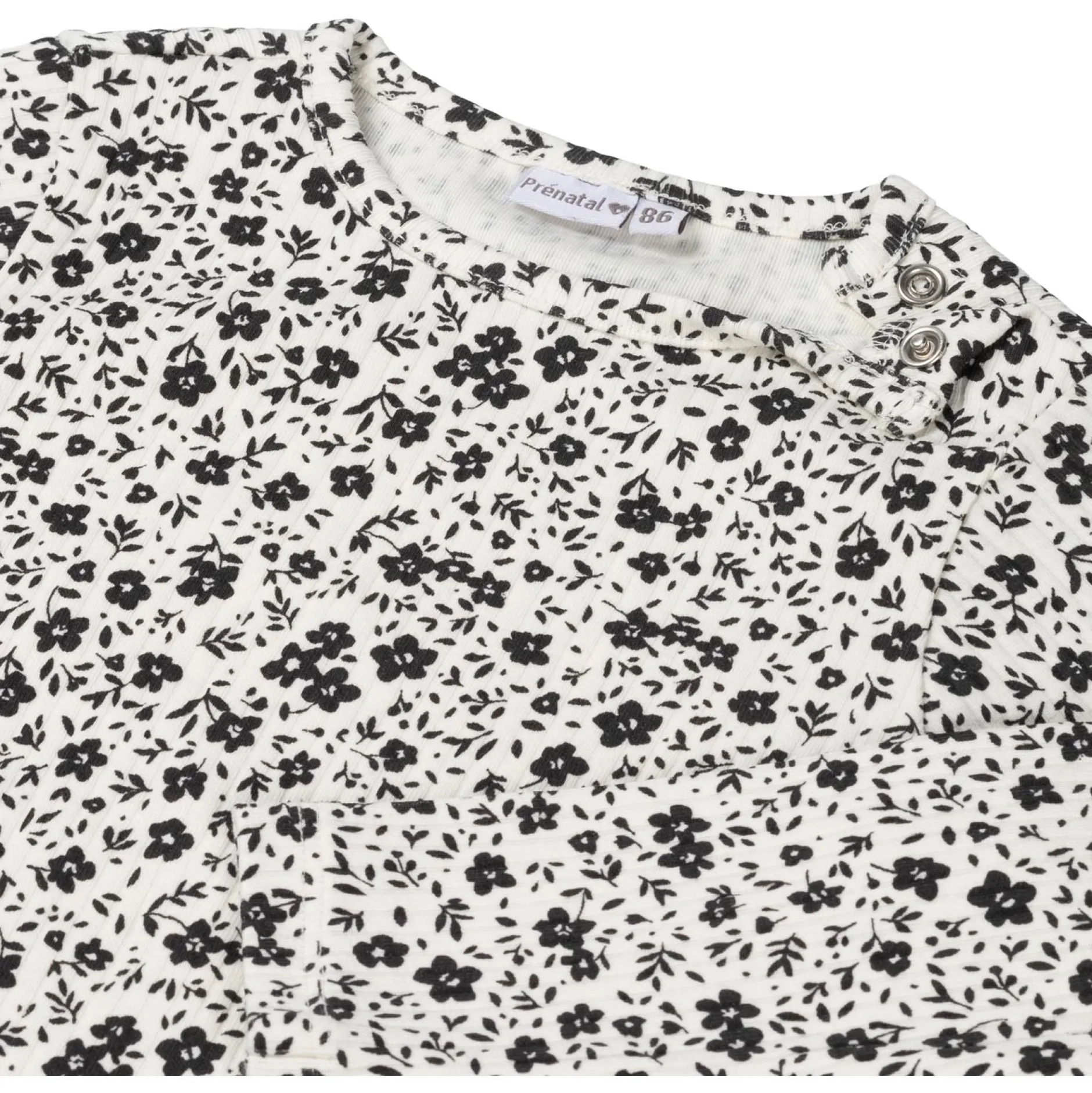 Shirts & Blouses|Shirts & Blouses*Prénatal peuter shirt lange mouwen bloemen multi Dark Off-White