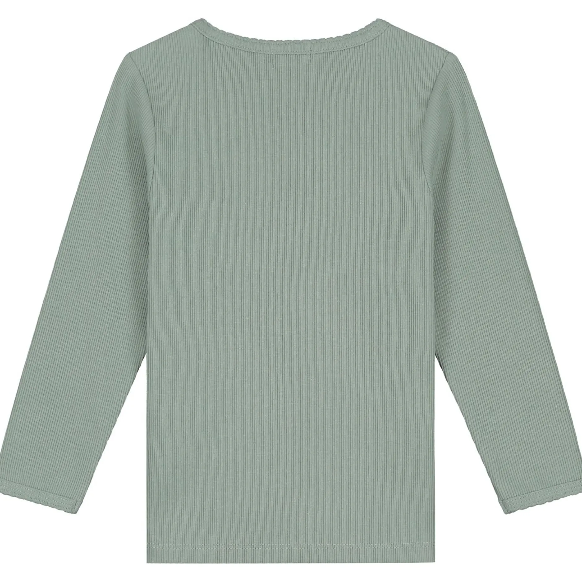 Shirts & Blouses|Shirts & Blouses*Prénatal peuter shirt lange mouwen effen groen Dark Mint Green