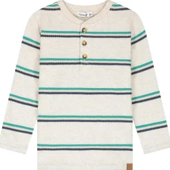 Shirts & Blouses|Shirts & Blouses*Prénatal peuter shirt lange mouwen strepen multi Soft Brown Melange