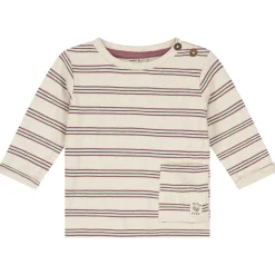 Shirts & Blouses|Shirts & Blouses*Prénatal peuter shirt lange mouwen strepen beige Soft Beige Melange