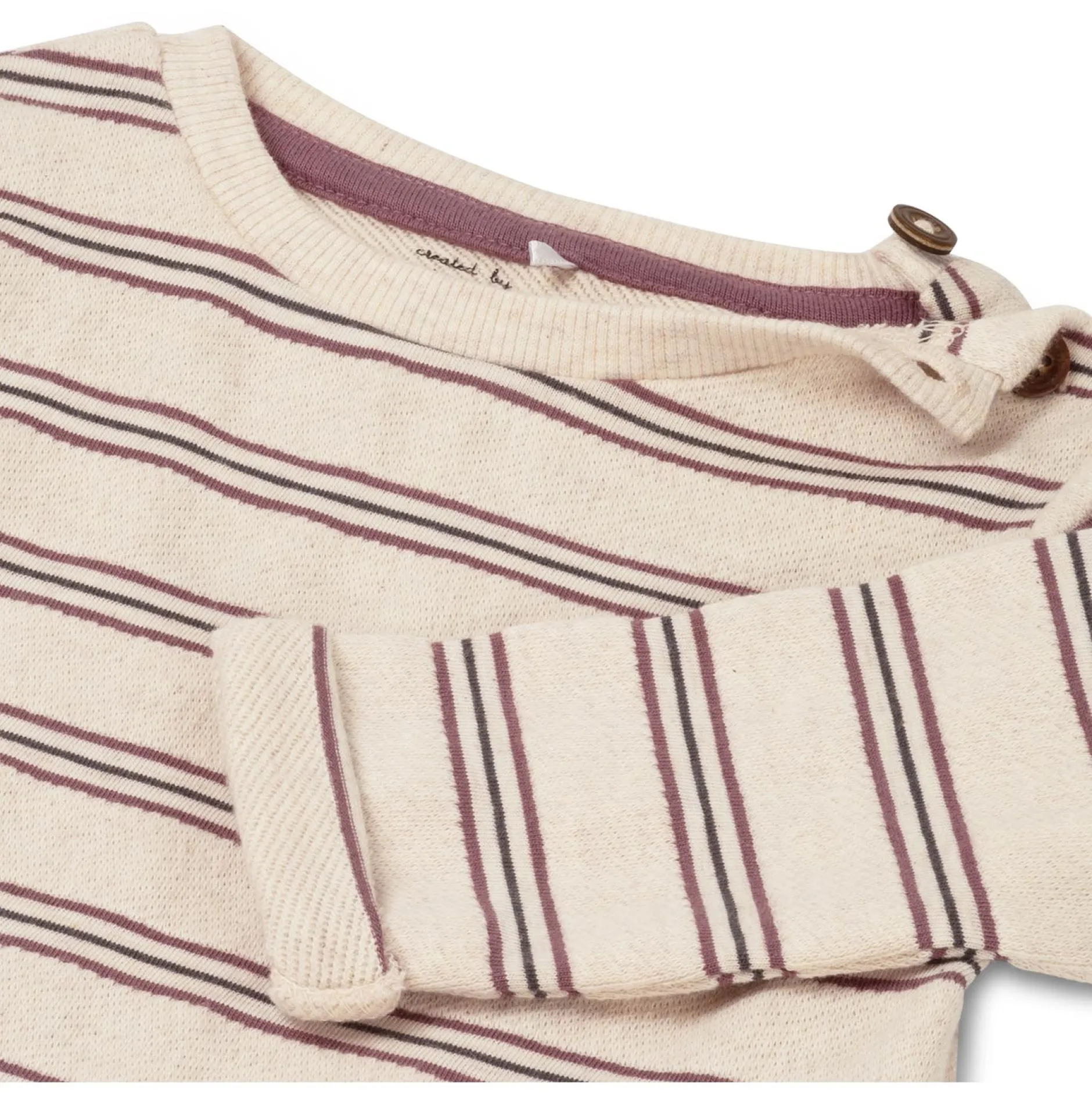 Shirts & Blouses|Shirts & Blouses*Prénatal peuter shirt lange mouwen strepen beige Soft Beige Melange