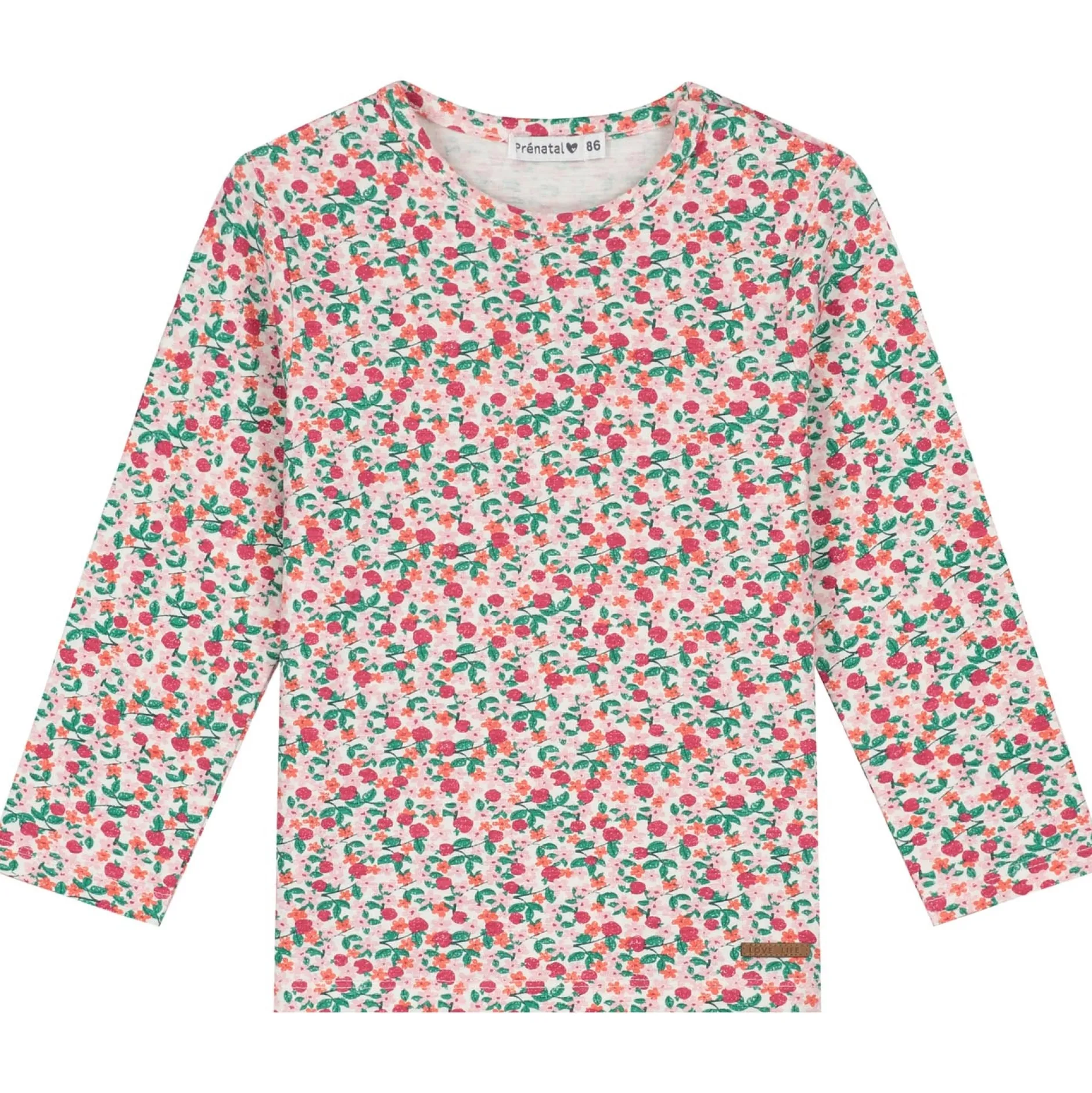 Shirts & Blouses|Shirts & Blouses*Prénatal peuter shirt lange mouwen all over print multi Dark Off-White