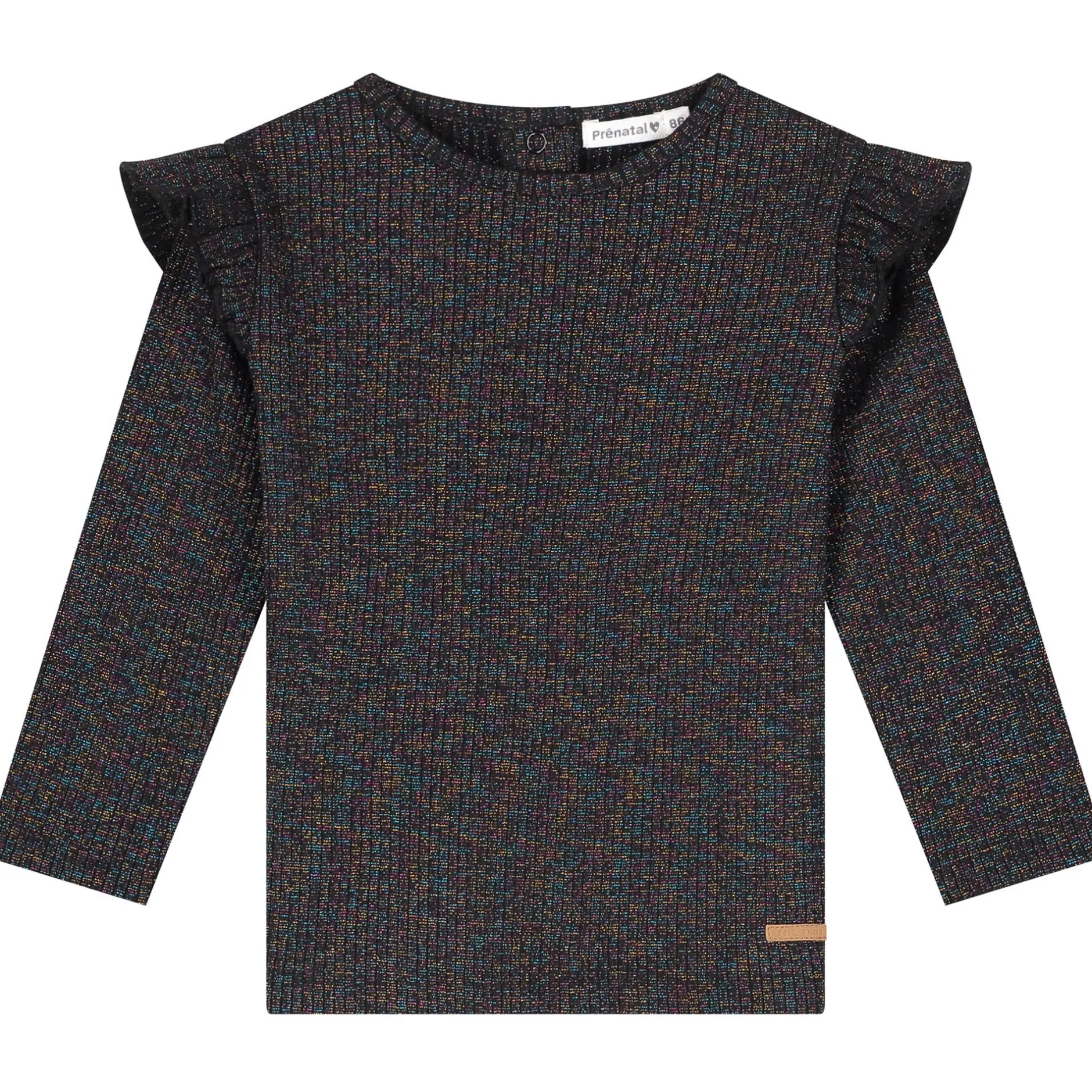 Shirts & Blouses|Shirts & Blouses*Prénatal peuter shirt lange mouwen effen zwart Night Black