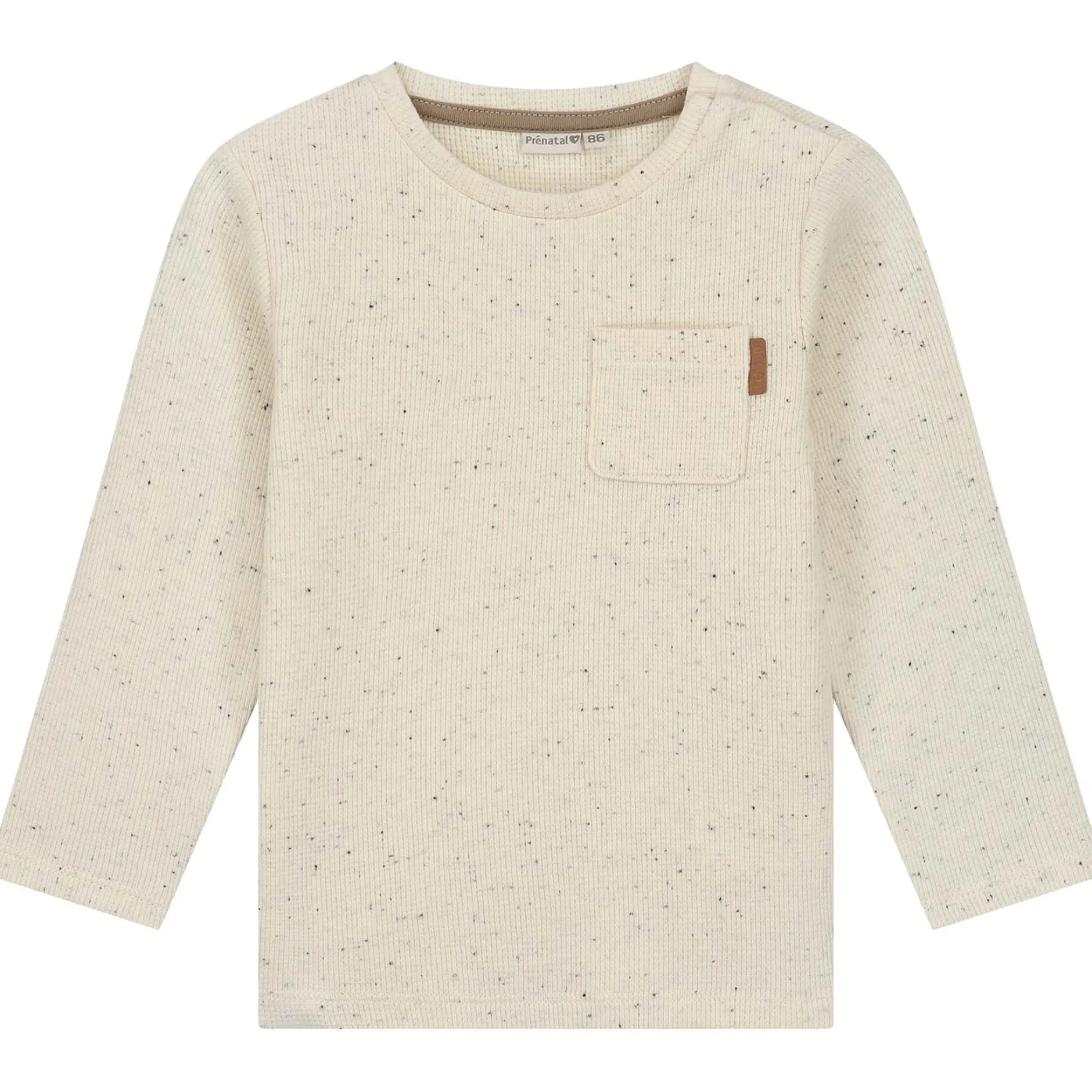Shirts & Blouses|Shirts & Blouses*Prénatal peuter shirt lange mouwen effen beige Dark Off-White