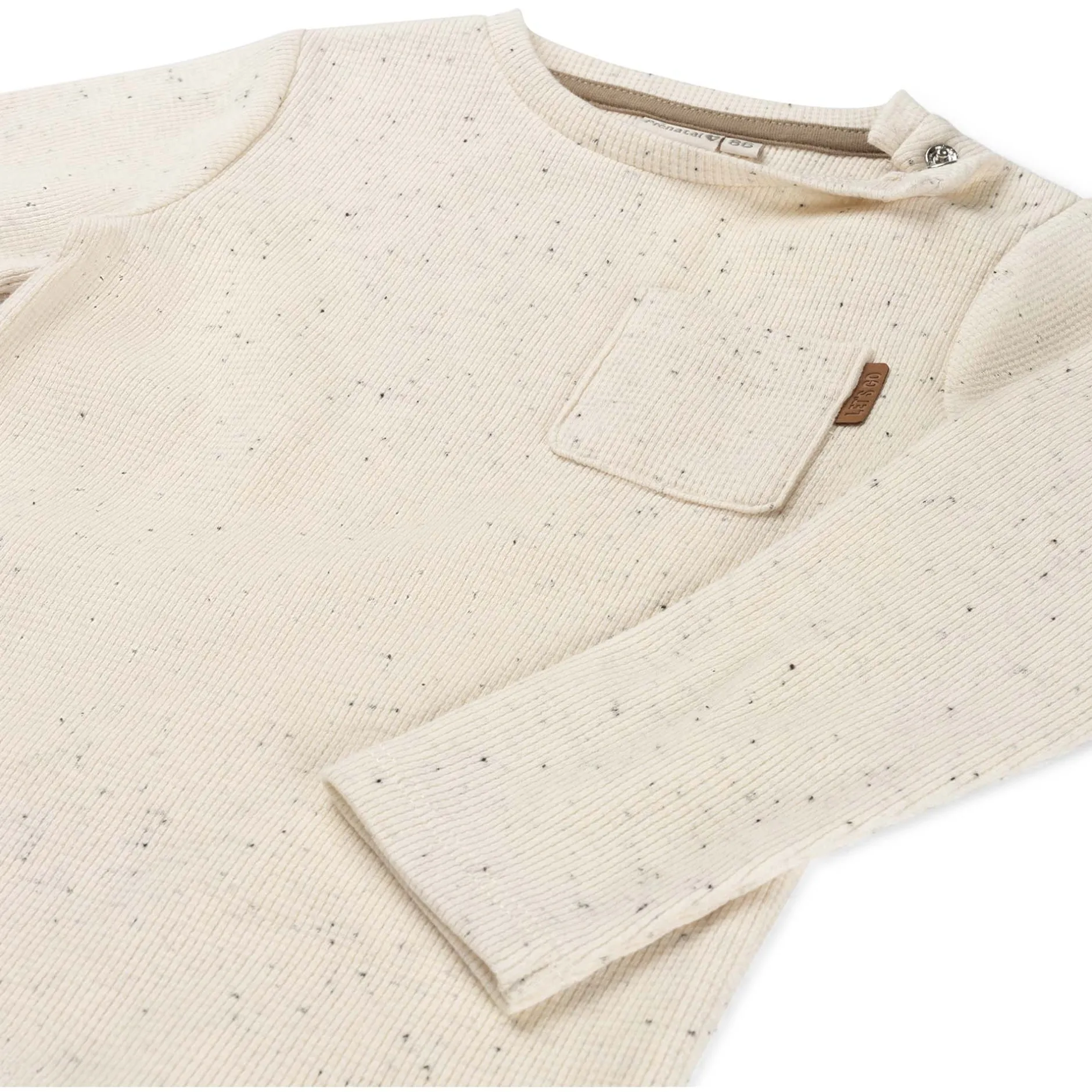 Shirts & Blouses|Shirts & Blouses*Prénatal peuter shirt lange mouwen effen beige Dark Off-White