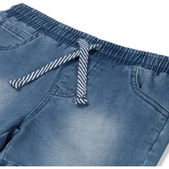 Broeken & Tuinbroeken|Broeken & Leggings*Prénatal peuter short effen blauw Mid Blue Denim