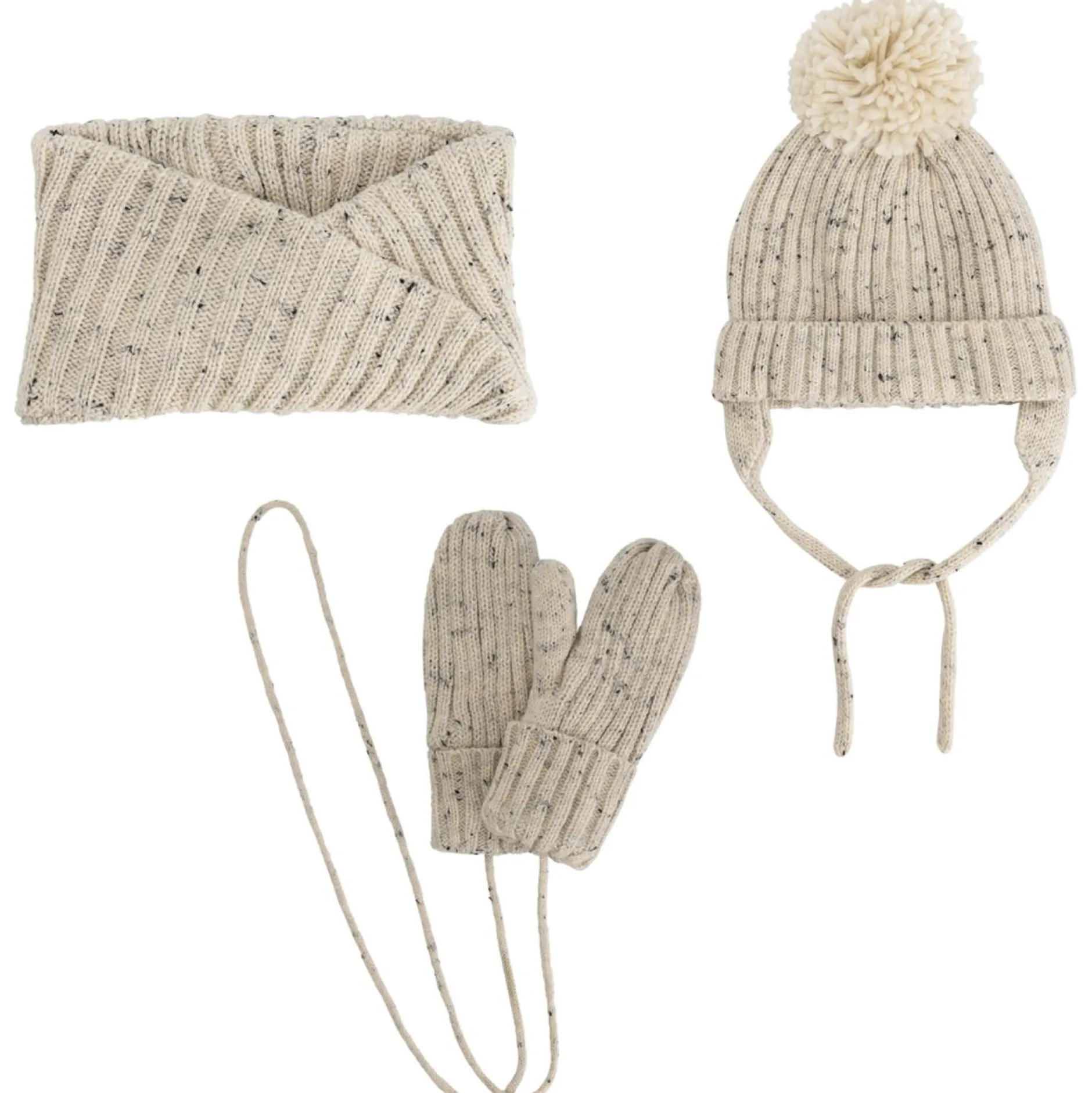Accessoires|Accessoires*Prénatal peuter sjaal beige Dark Linnen Wit