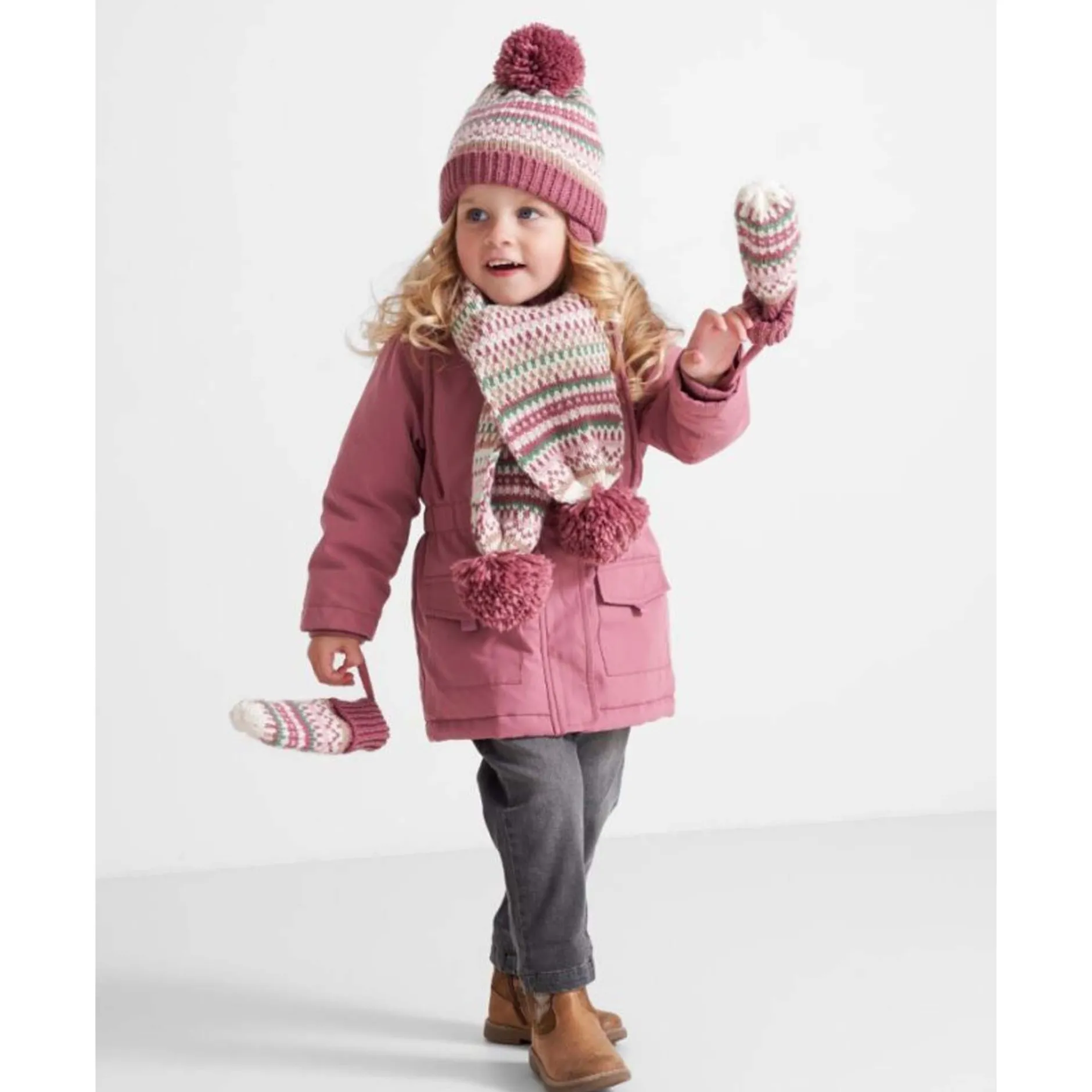 Accessoires|Accessoires*Prénatal peuter sjaal roze Dark Red Brown